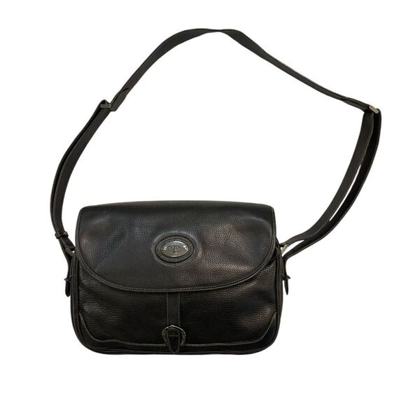 GUCCI Vintage Dark Navy Blue Leather Messenger Bag - Picture 16 of 16